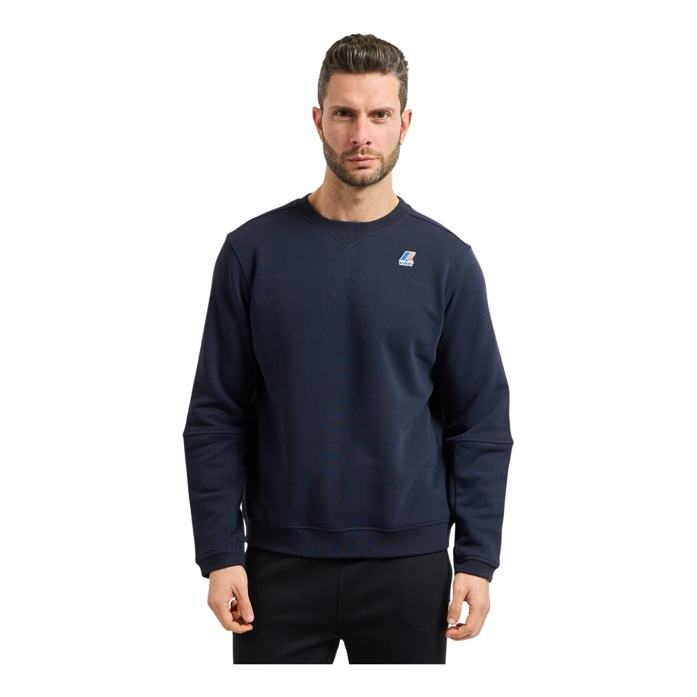 K-Way Uomo Blu Felpe, L, New,