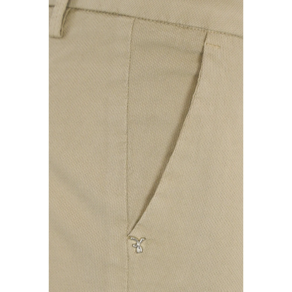 Re-Hash Chino Broek Sand Slim Fit Cropped Beige Heren