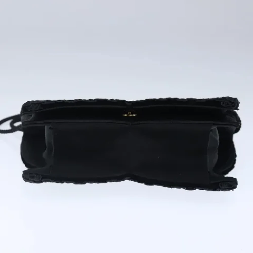 Saint Laurent Vintage Pre-owned Metal shoulder-bags Black Dames
