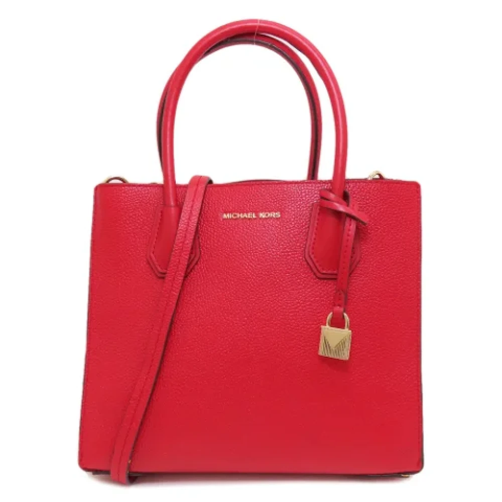 Michael Kors Pre-owned Leather handbags Red Dames