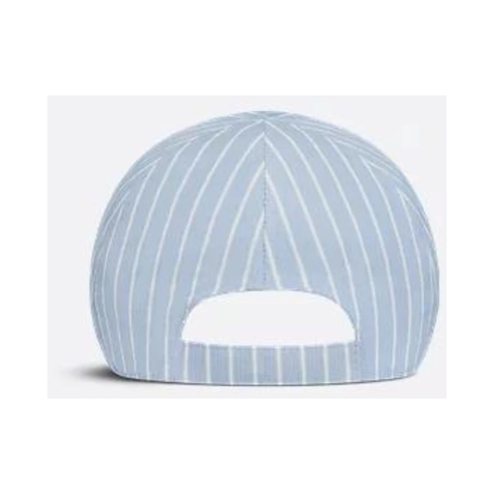 Dior Blauwe Italic Print Pet Blue Heren