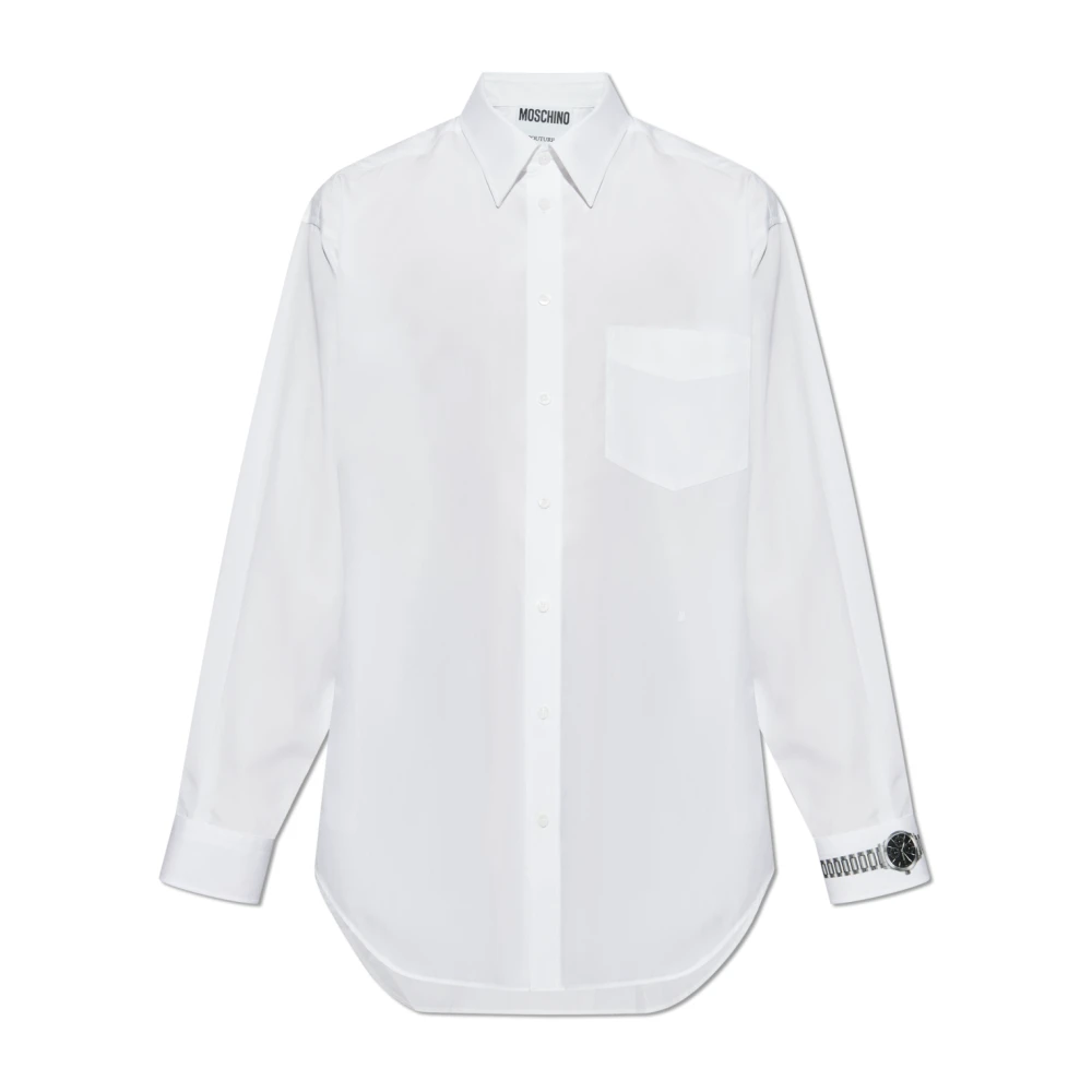 Moschino Shirt met print White Heren