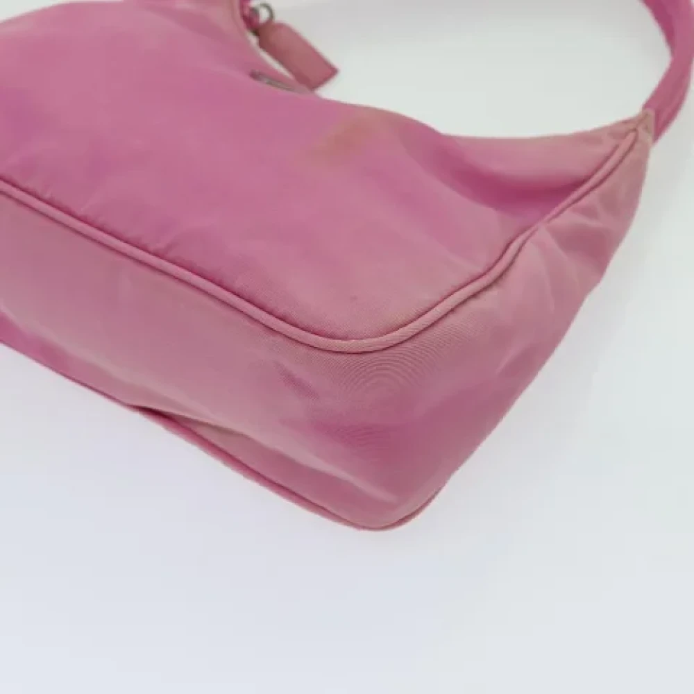 Prada Vintage Pre-owned Nylon handbags Pink Dames