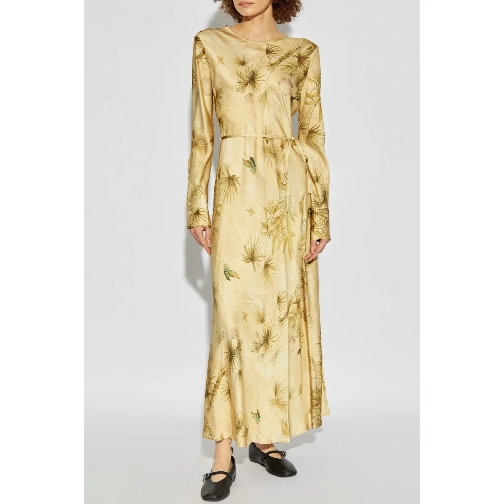 Forte Jurk met print Beige Dames