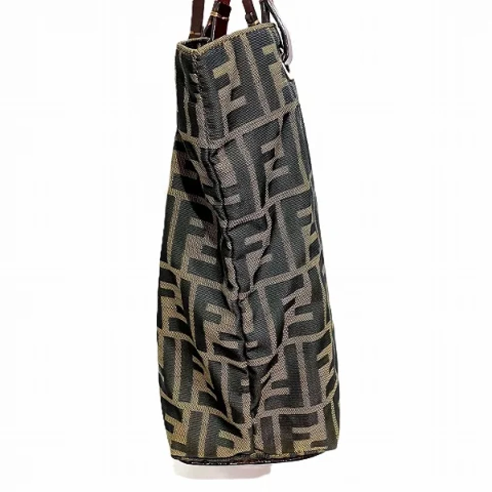 Fendi Vintage Pre-owned Canvas handbags Brown Dames
