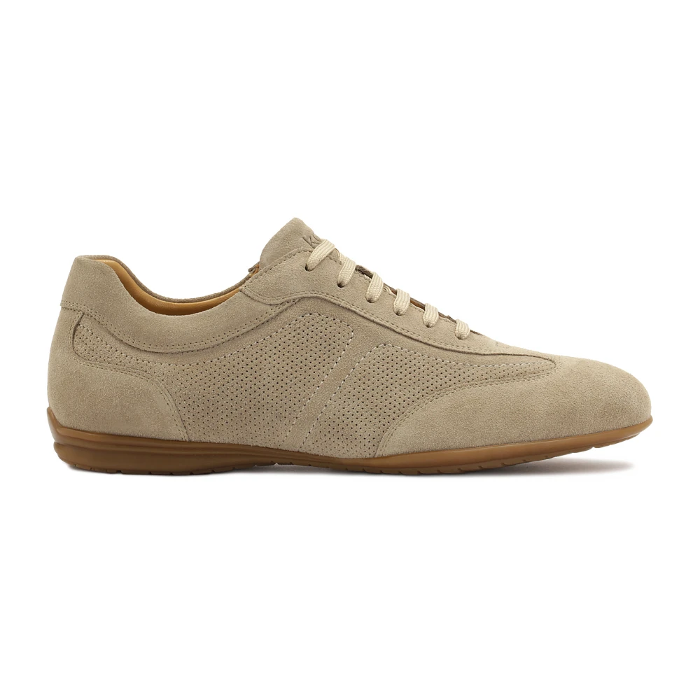 Kazar Suède casual stijl halfschoenen met perforaties Heren Schoenen Beige
