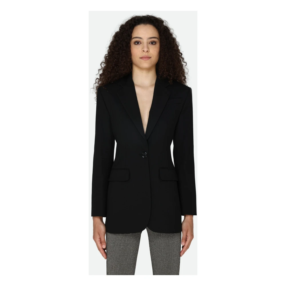pinko Elegante Zwarte Blazer Black Dames