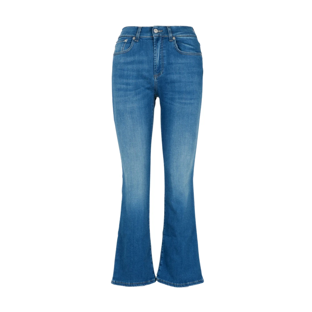 Roy Roger's Hoge Taille Flared Jeans Blue Dames