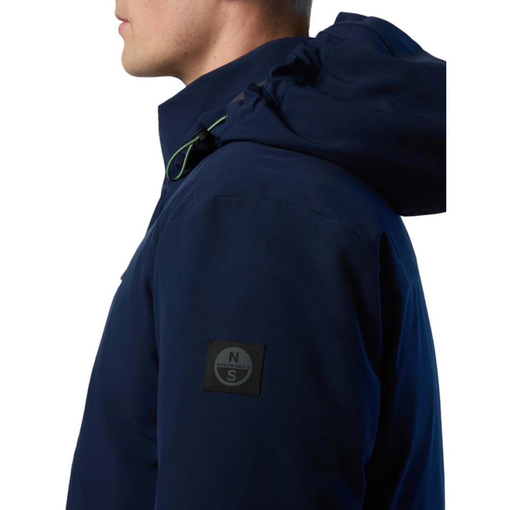 North Sails Parka Met Capuchon Blue Heren