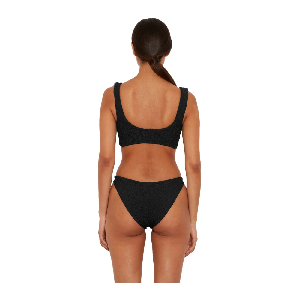 Hunza G Zwarte Twist-Detail Bikini Black Dames