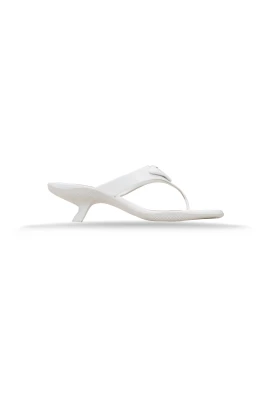 Slip-on lädersandaler med logohårdvara