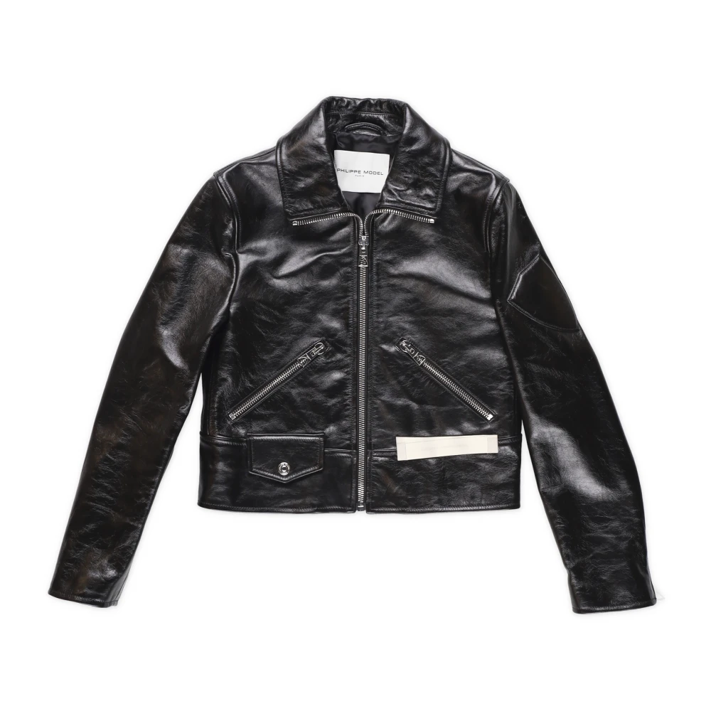 Jackets > Leather Jackets - - Philippe Model - Modalova