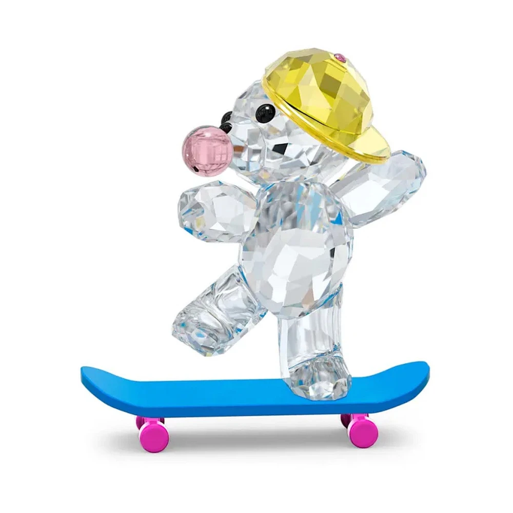 Swarovski Skaterbear Kris Bear Beeldje Multicolor Unisex