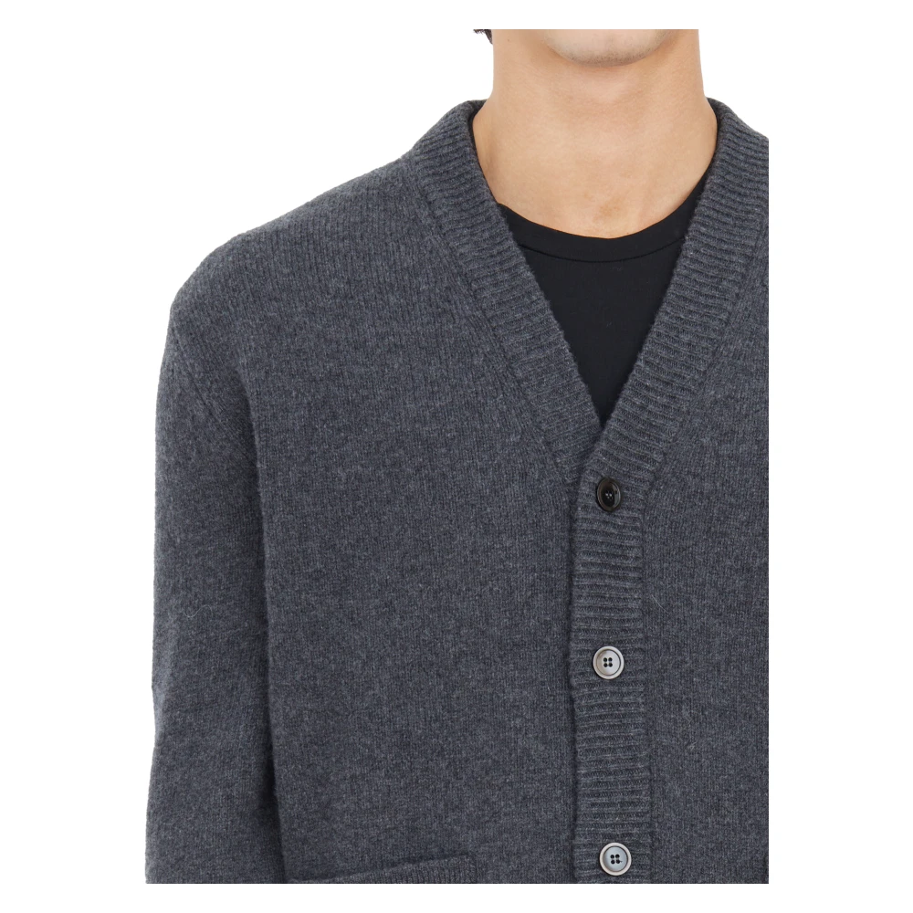 Seven Gauge Lana Cardigan in Stijlvol Ontwerp Gray Heren