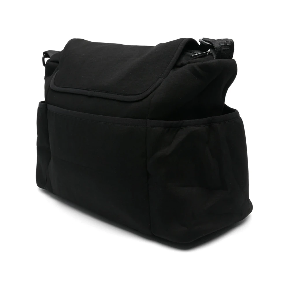 Moschino Zwarte verschoningsmat tas met gesp Black Unisex