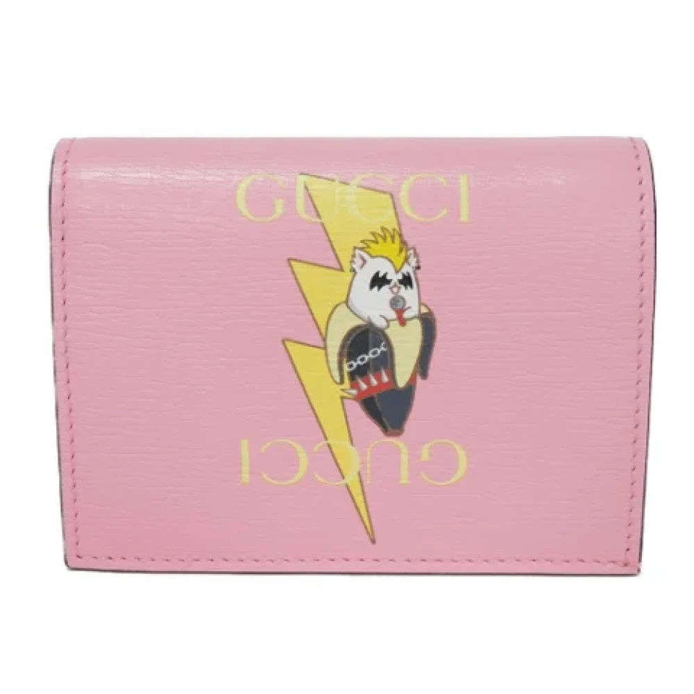 Gucci Vintage Pre-owned Leather wallets Pink Dames