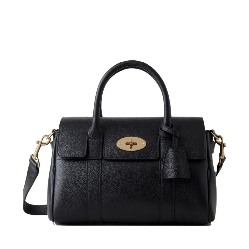 Mulberry Zwarte Bayswater Satchel Crossbody Tas Black Dames