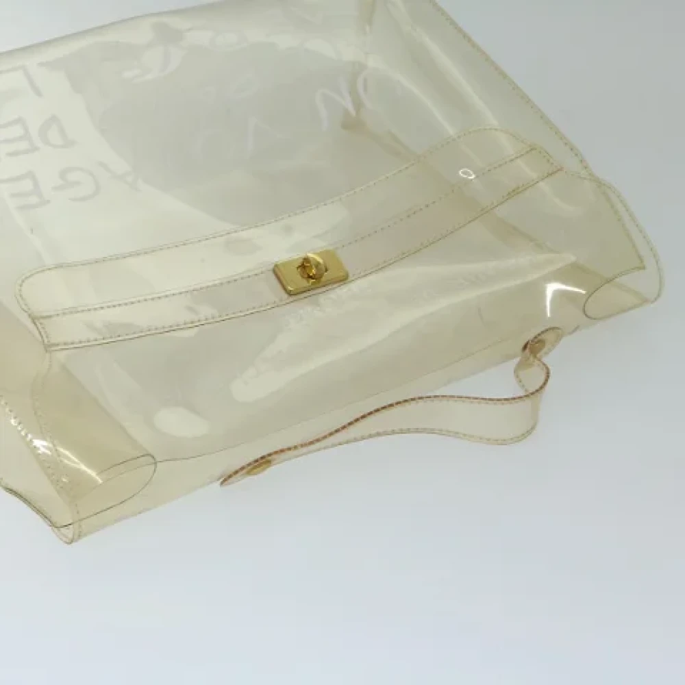 Hermès Vintage Pre-owned Vinyl handbags White Dames