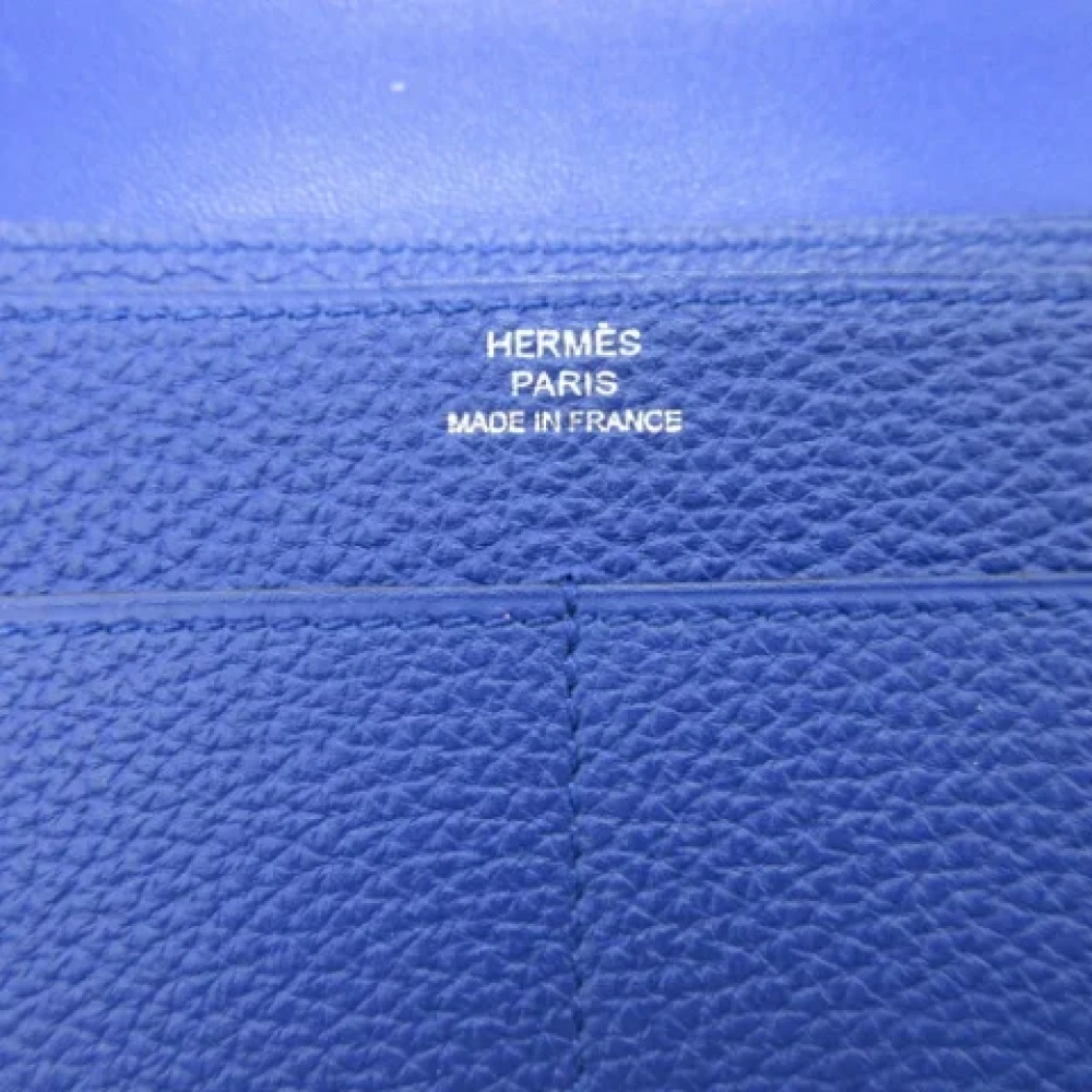 Hermès Vintage Pre-owned Canvas wallets Blue Dames