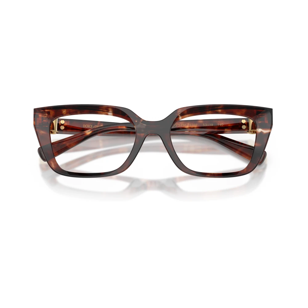 Dolce & Gabbana Red Dg3436 3222 Woman Optical Frames Acetate Transparent Squa Normal - Image 2