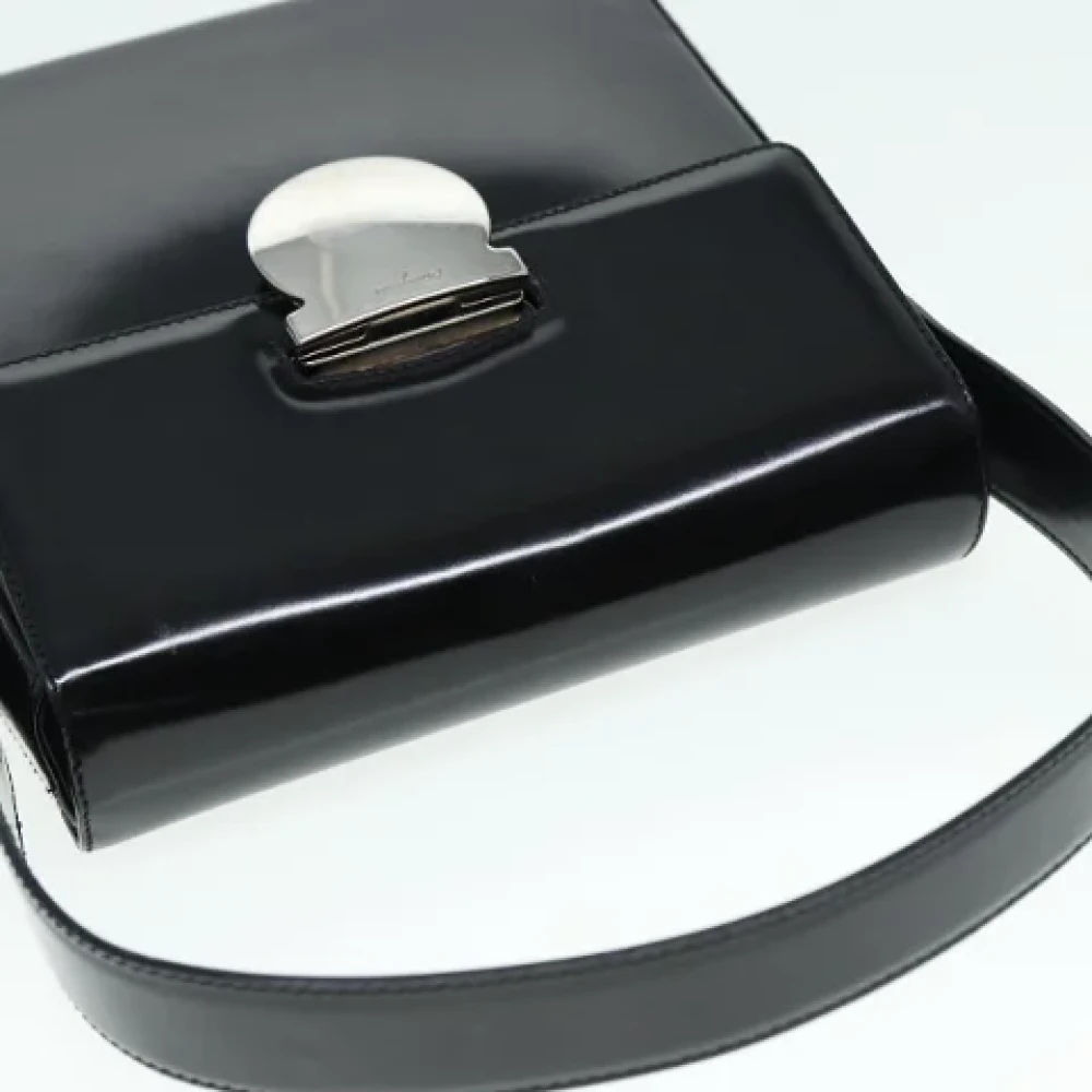 Salvatore Ferragamo Pre-owned Leather handbags Black Dames