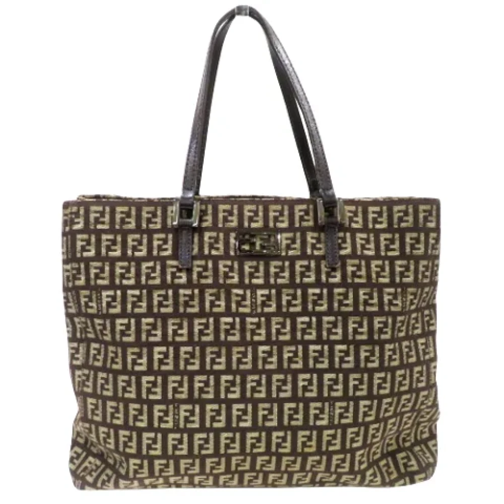 Fendi Vintage Pre-owned Canvas totes Brown Dames