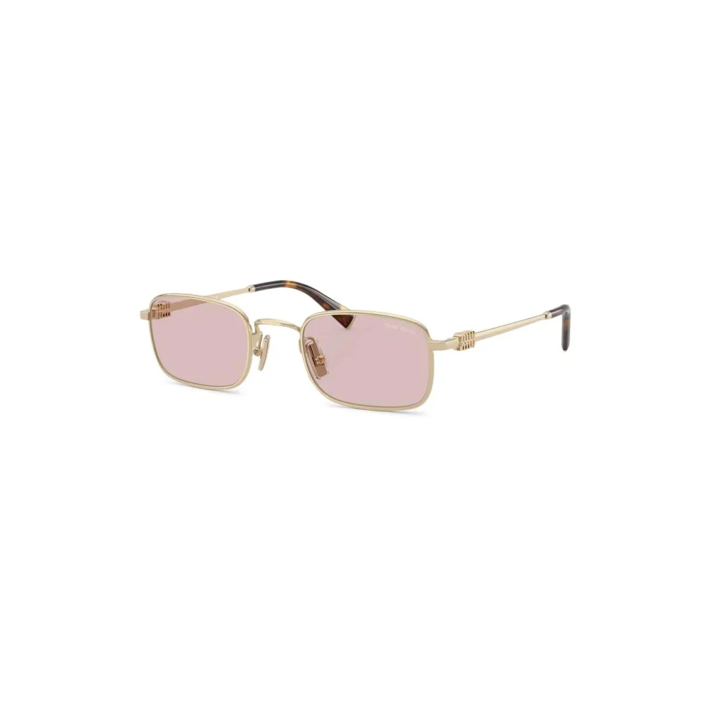 Miu Miu Woman Sunglass MU A53S - Frame color: Pale Gold, Lens color: Pink - Image 4