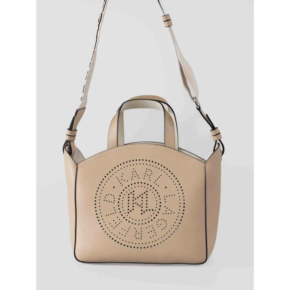 Karl Lagerfeld K Circle Small Tote Perforated Brown Dames