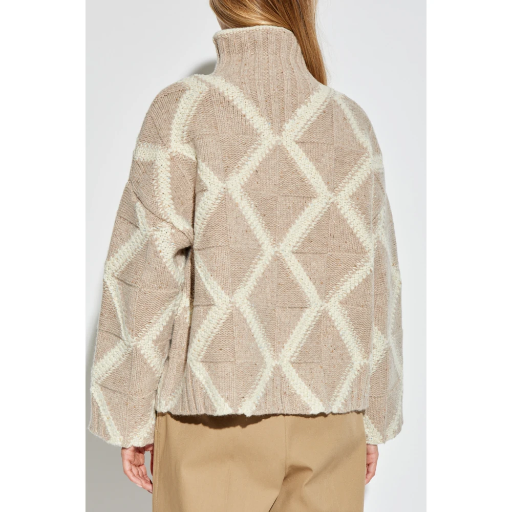 Bottega Veneta Wollen coltrui Beige Dames