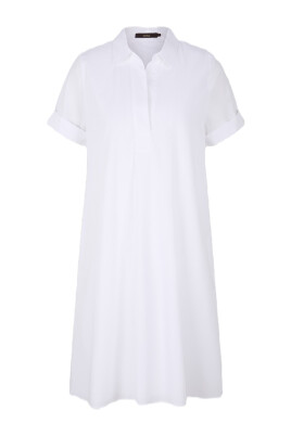 robe-en-popeline-a-line-avec-col-polo