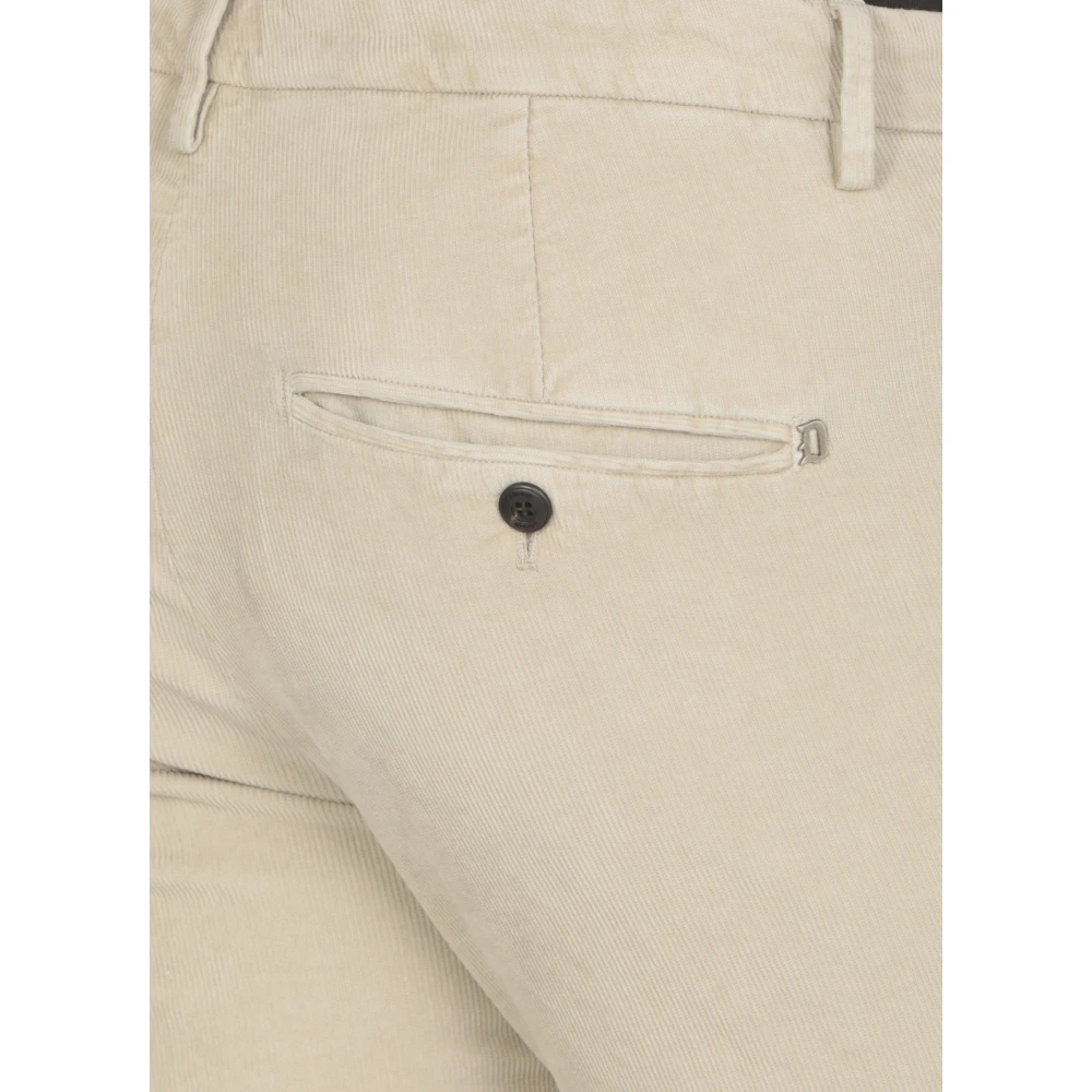 Dondup Corduroy Grijze Broek Gray Heren