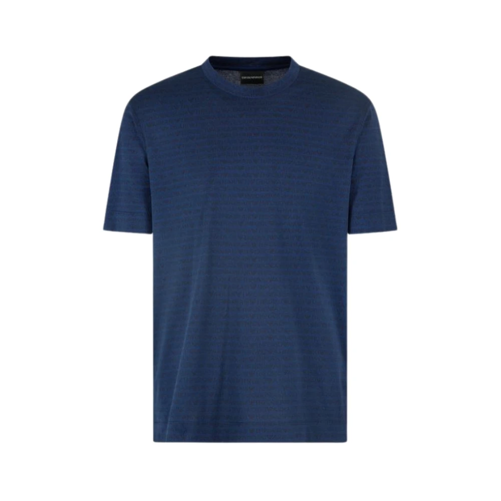 Emporio Armani Donkerblauw Ronde Hals T-Shirt Blue Heren