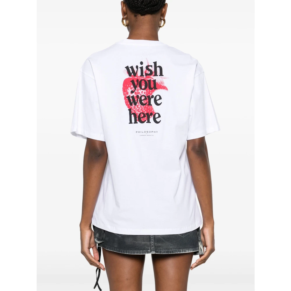 Philosophy di Lorenzo Serafini Biologisch Jersey T-shirt White Dames