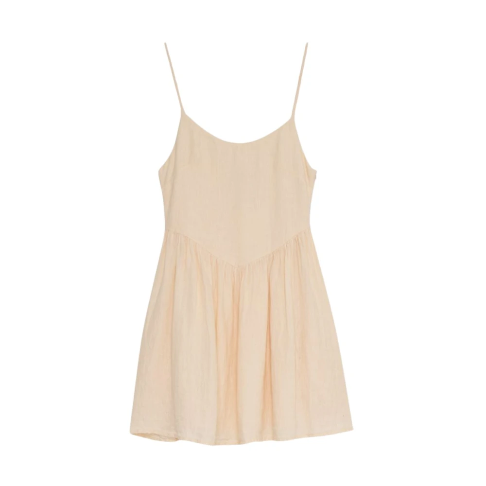 The New Society Hera Vrouw Korte Jurk Macadamia Beige Dames