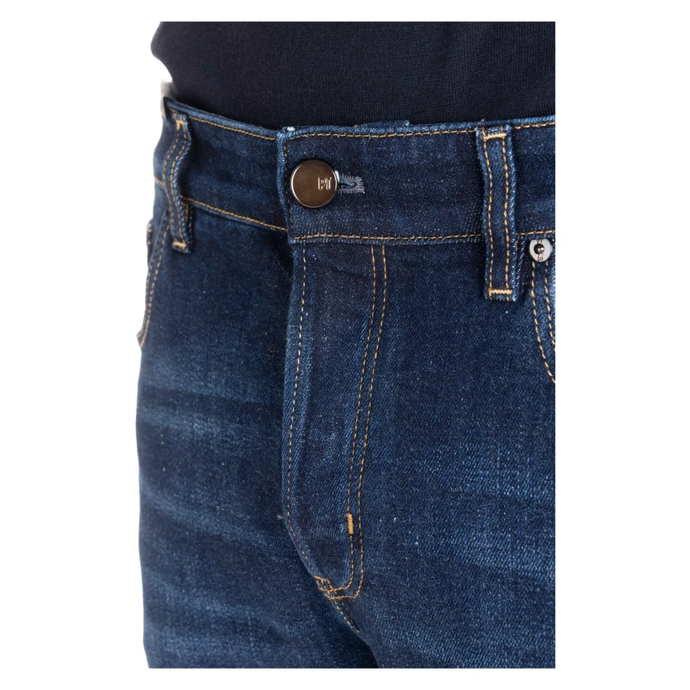PT Torino Donkere Regular Denim Jeans Blue Heren