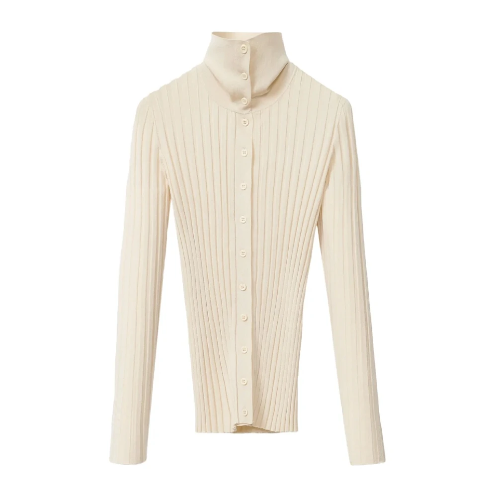 Fabiana Filippi Beige Cardigan - Female - Cardigans - S - Knitwear