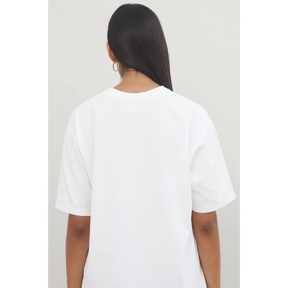 Opéra Sport Wit Katoenen T-shirt Clyde Model White Dames