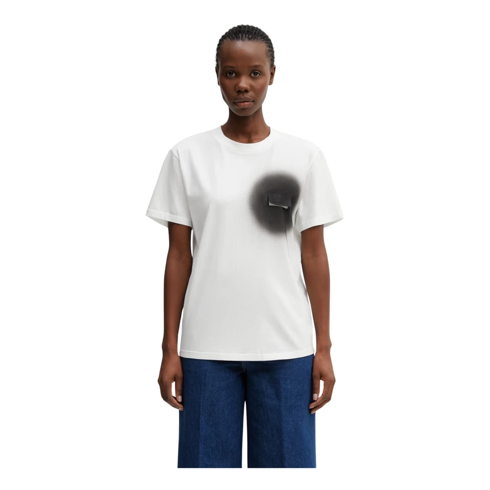 Mm6 Maison Margiela Logo Motif T-Shirt - Woman T-Shirts White S - Immagine 4