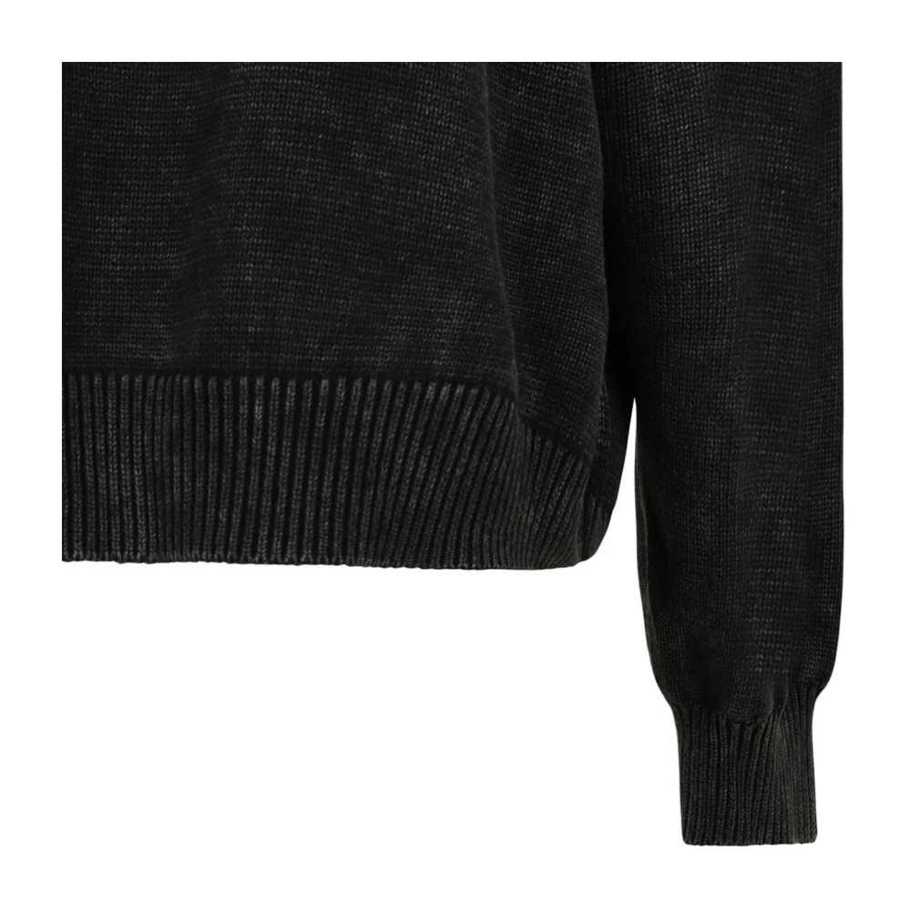 alexander wang Zwarte Logo Ingelegde Trui Sweaters Gray Dames