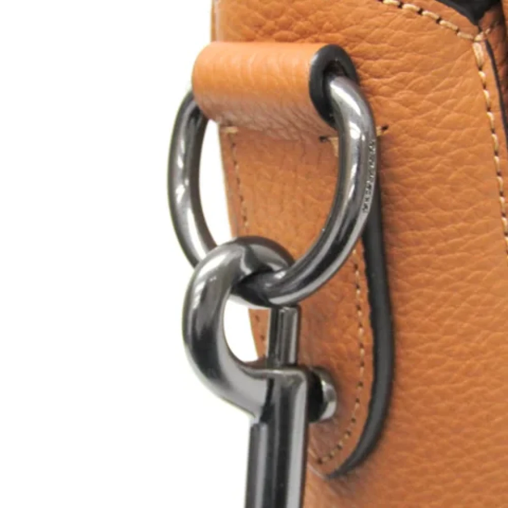 Coach Pre-owned Leather handbags Brown Dames