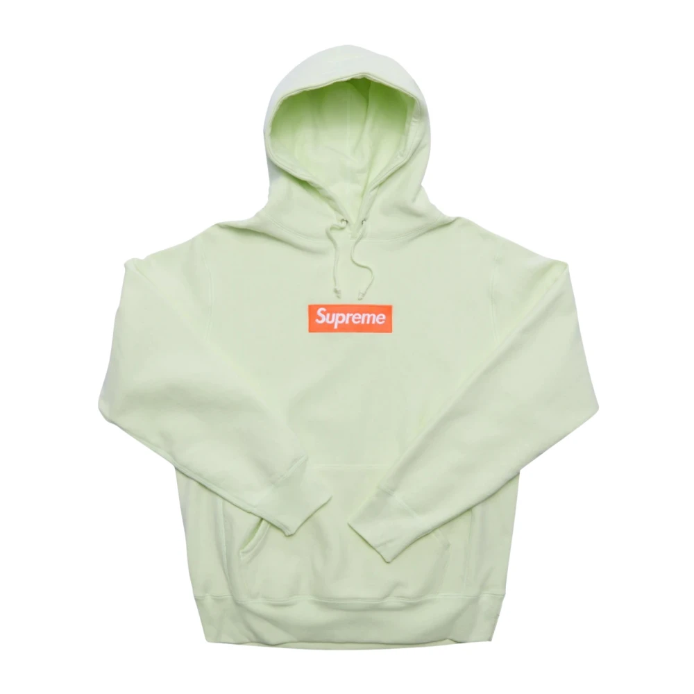 Supreme Limited Edition Lime Box Logo Hoodie Green Heren