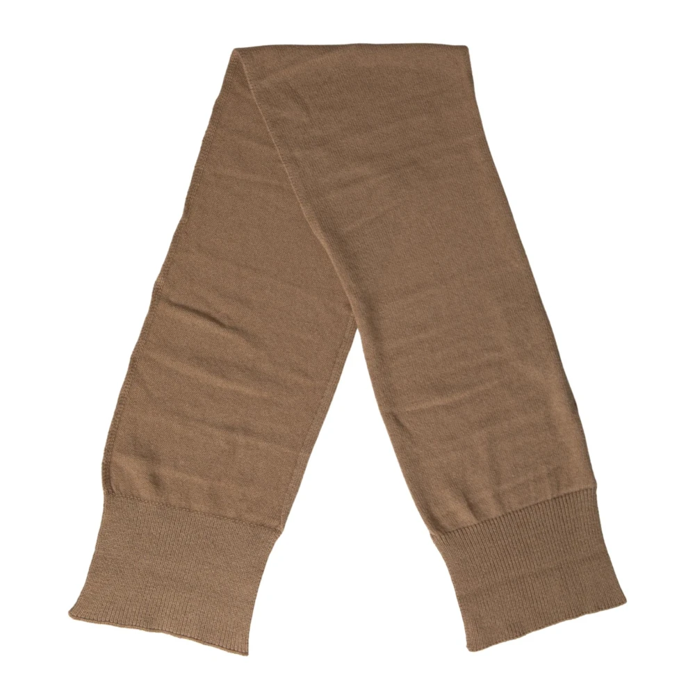 Dolce & Gabbana Kameel Gebreide Wrap Shawl Sjaal Brown Dames