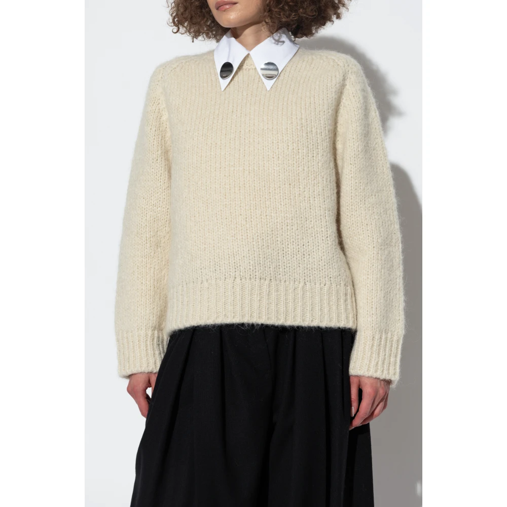 Jil Sander Geweven trui Beige Dames
