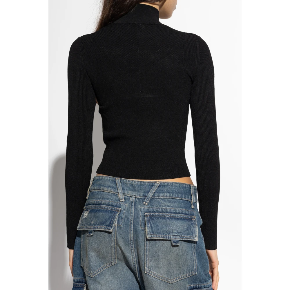 Diesel Turtleneck M-Valari-Tn Black Dames