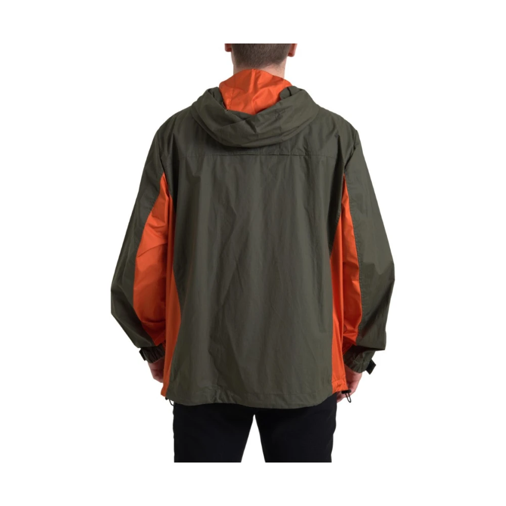Dolce & Gabbana Elegante hoodie in groen en oranje Green Heren