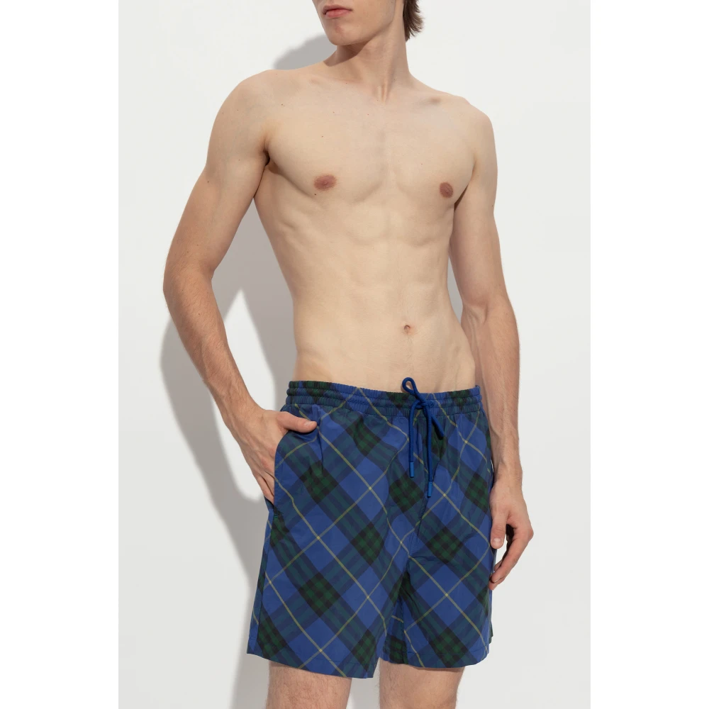 Burberry Zwembroek Blue Heren
