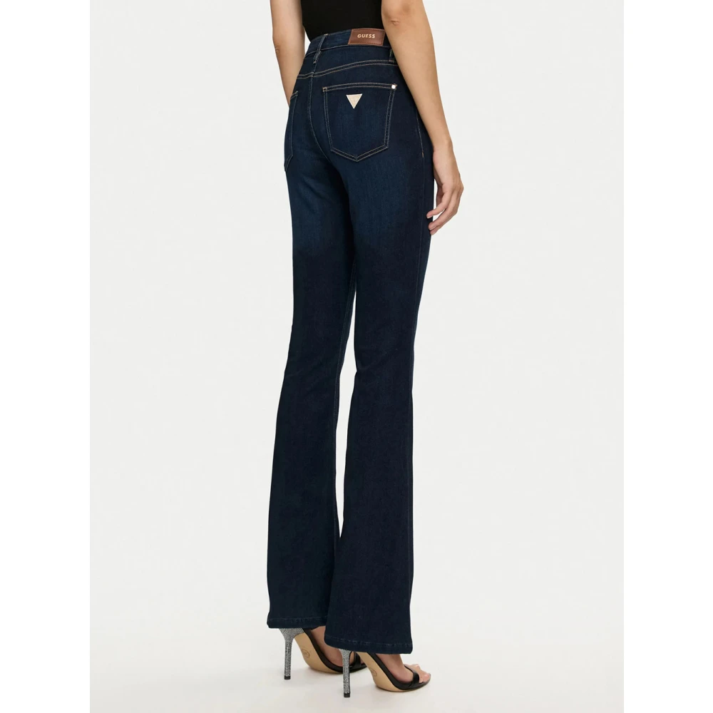 Guess Donkere Denim Flare Broek Vrouwen Blue Dames