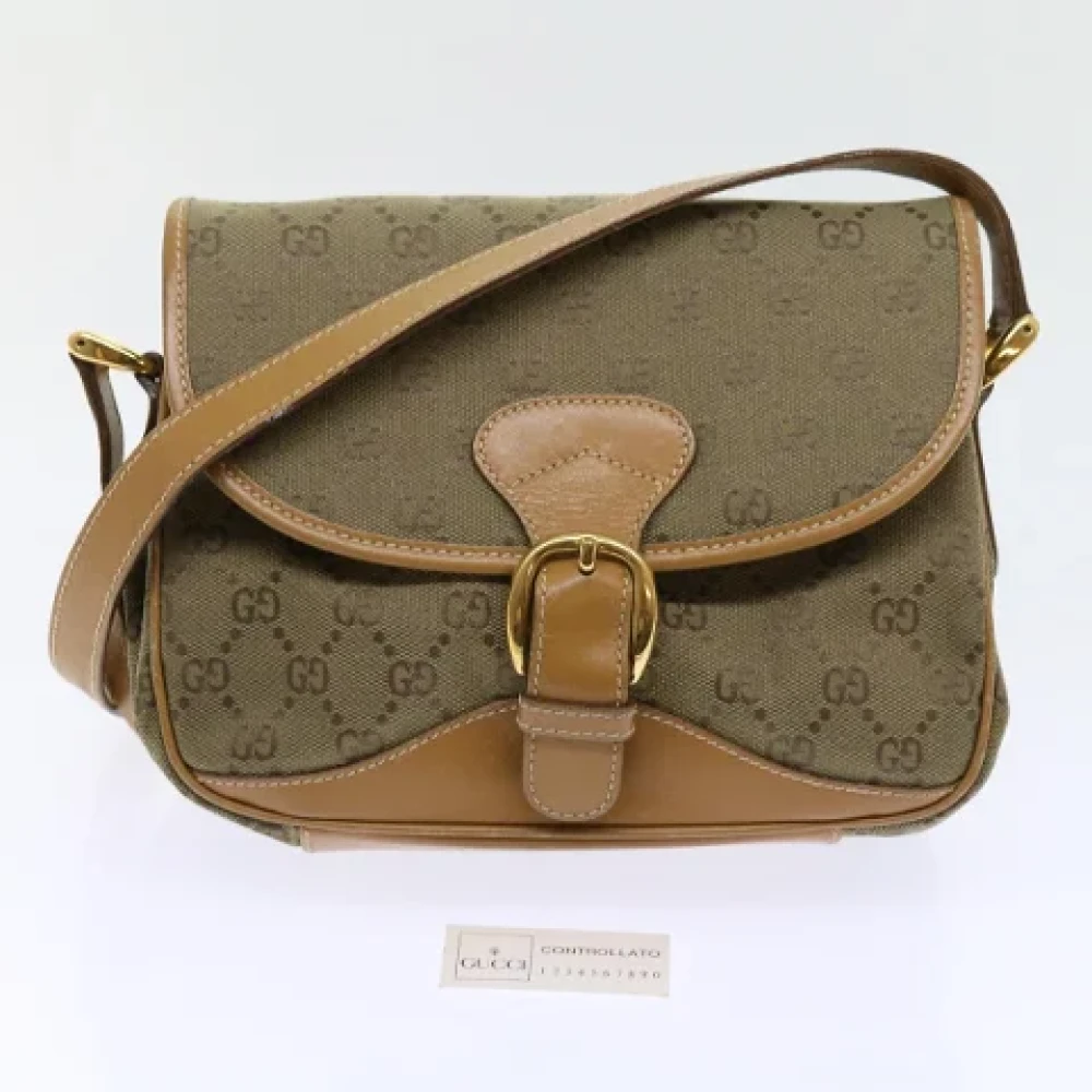 Gucci Vintage Pre-owned Canvas gucci-bags Brown Dames
