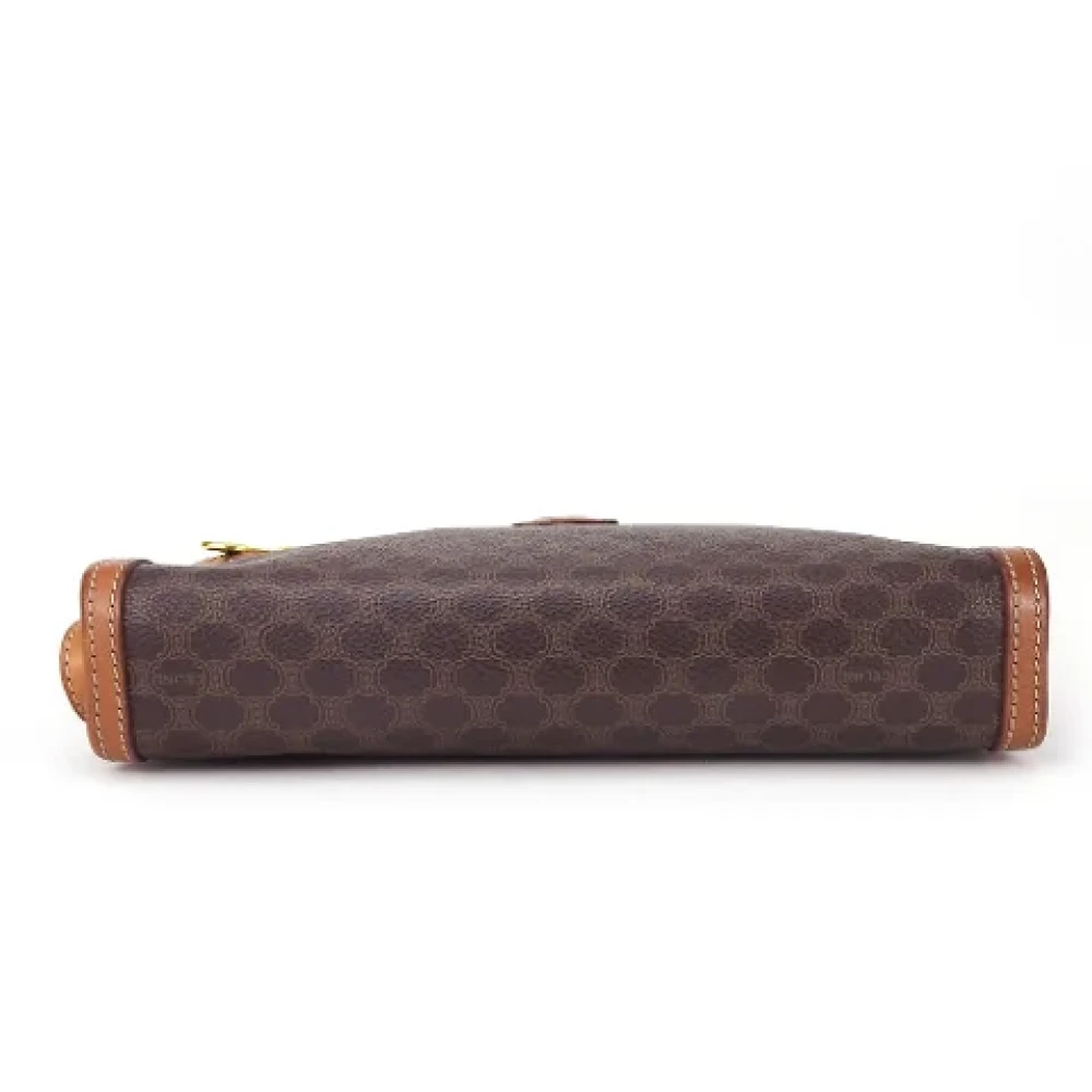 Celine Vintage Pre-owned Canvas handbags Brown Dames