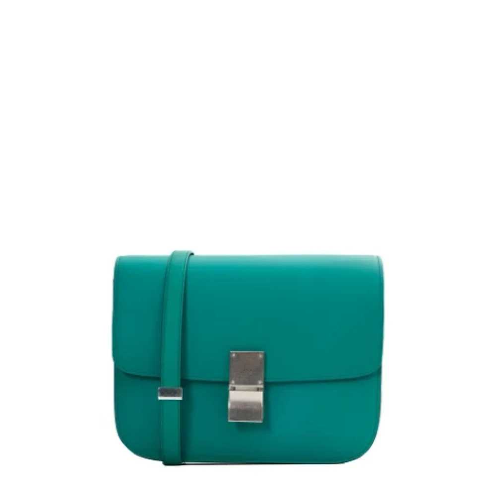 Celine Vintage Pre-owned Leather celine-bags Blue Dames